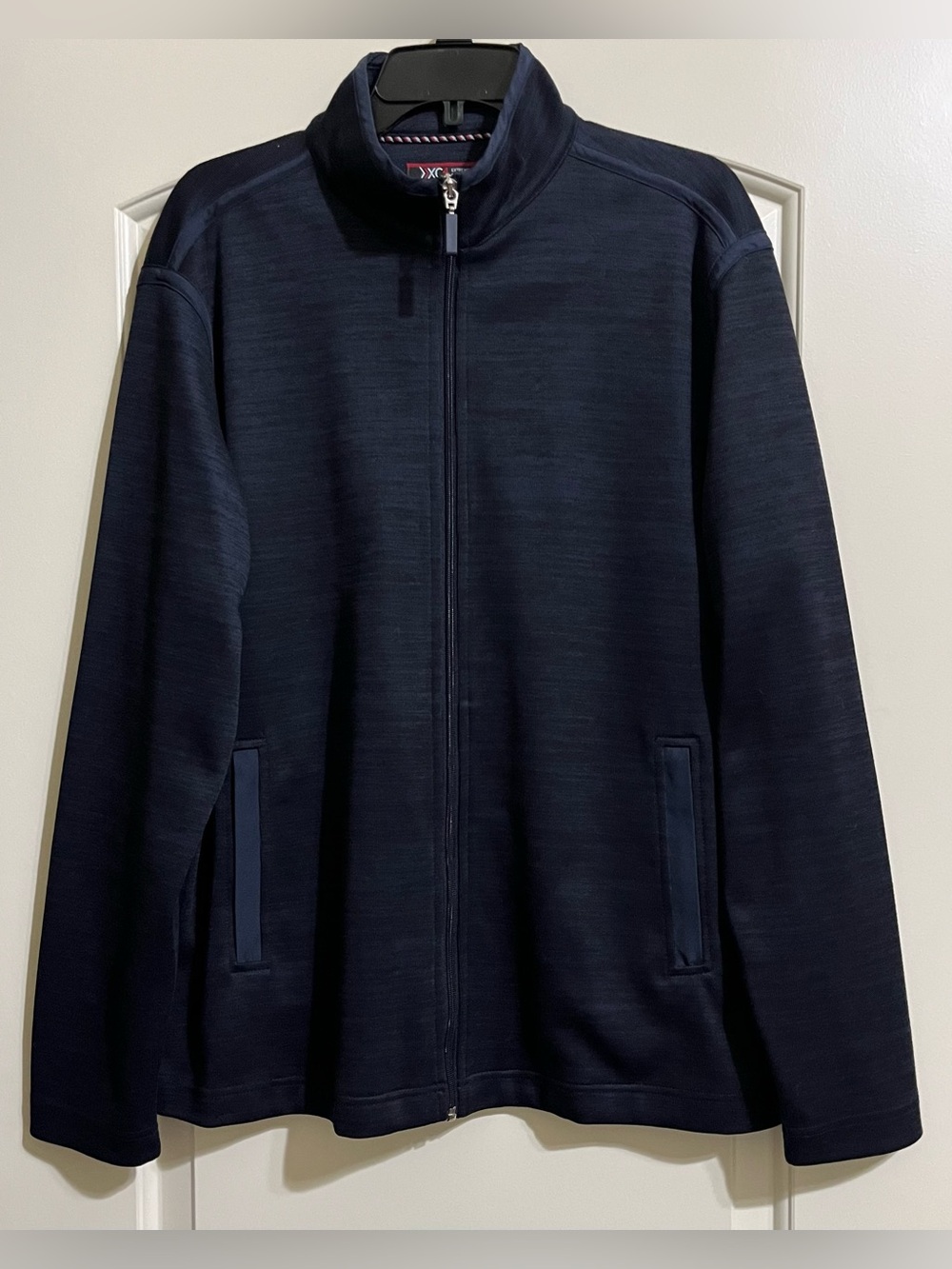 Johnston & Murphy XC4 Extreme Comfort Men's Navy Blue Full Zip Jacket Large